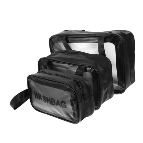 Baluue 3stücke Reise-Kosmetiktasche Teilig Große Kapazität Multifunktionale Make-up-Tasche Für Damen Für Urlaub Büro Und Alltag Mit Praktischem Design Für Kosmetik Und Kleine von Baluue