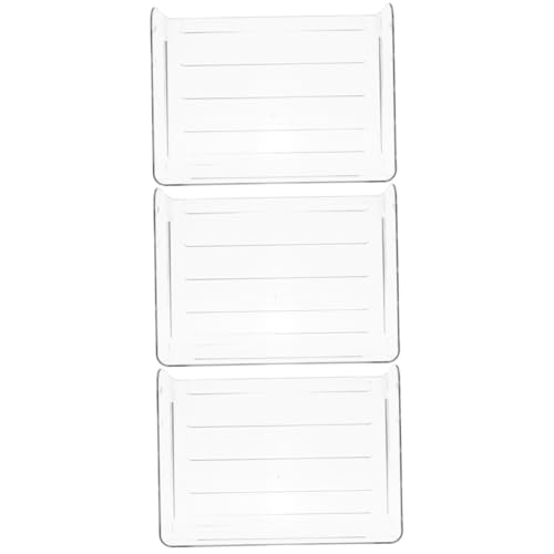 Baluue 3stücke Stapelbare Ablagebox Für Büro Und Zuhause Transparente Dokumenten-organizer Für Papier Briefe Und Kleine Gegenstände Platzsparende Schreibtisch Aufbewahrungslösung von Baluue