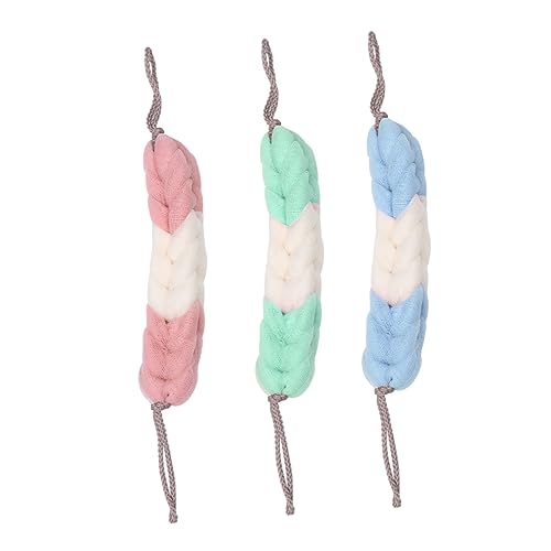 Baluue Badestreifen Luffa-handtuch Zum Duschen Körperpeeling Ziehen Von Fäden Reiben Reinigen Zufällige Farbe von Baluue