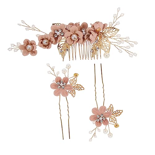 Baluue 3stücke Teiliges Braut Haarschmuck Mit Zarten Blumen-design Elegante Hochzeits-haarspangen Für Frauen Für Besondere Anlässe Wie Hochzeiten Abendpartys Und Bälle von Baluue