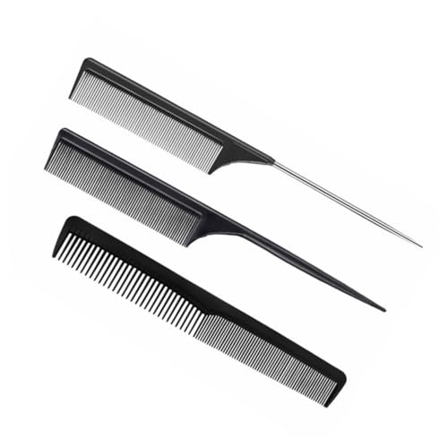 Baluue 3stücke Professionelles Teiliges Set Anti- -spitzenkämmen Kunststoff-haarkämme Für Mädchen Und Erwachsene Für Salon Und Heimgebrauch von Baluue