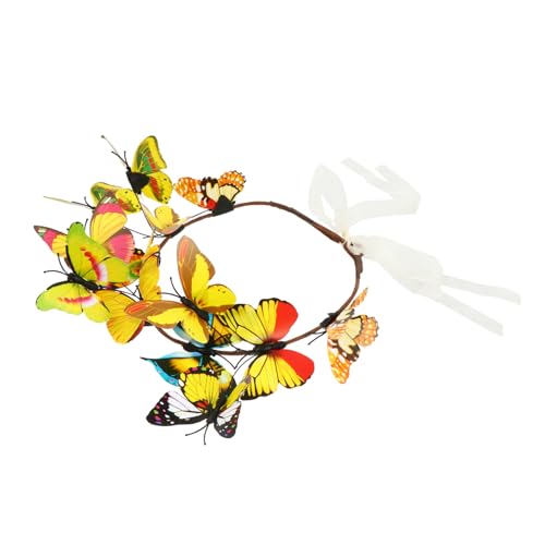 Baluue 3stücke Schmetterling Haarreif Braut Haarschmuck Für Hochzeiten Partys Und Fotoshootings Delikates Blumenkranz Design Für Besondere Anlässe von Baluue