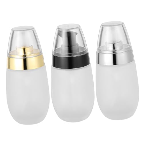Baluue 3stücke Wiederverwendbare Pumpflaschen Für Kosmetik Leere Flaschen Mit Druckspender Für Reisen Makeup Entferner Und Hautpflege Für Zuhause Und Unterwegs von Baluue