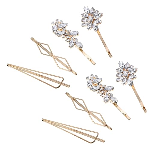 Baluue Elegante Haarspange Mit Strasssteinen – 4er-set Glänzende Bobbys Für Damen Perfekt Für Hochzeiten von Baluue