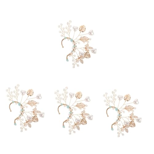 Baluue 4stücke Ohrmanschetten Für Mädchen Feenohrringe Eleganter Ear Schmuck Für Geburtstag Abschlussball Und Festliche Anlässe von Baluue