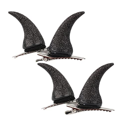 Baluue 4stücke Halloween Haarklammer Mit Teufelshörnern Glitzernde Kostüm-haarspangen Für Frauen Party-accessoires Für Halloween Und Kostümpartys von Baluue