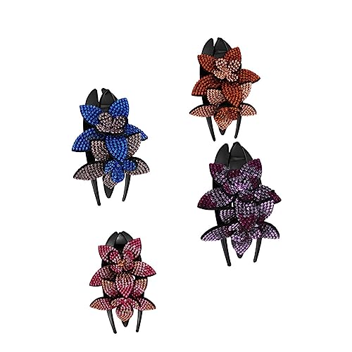 Baluue 4stücke Strass Blume Haarnadel Kamm Haarspangen Frauen Haaraccessoires Für Geburtstagsfeiern Hochzeit Christmas Party Festival Baluue 4stücke Strass Blume Haarnadel Kamm Haarspangen Frauen Haaraccessoires Für Geburtstagsfeiern Hochzeit Christmas Party Festival von Baluue