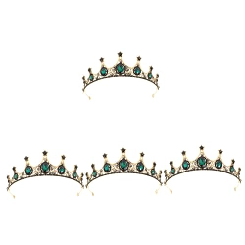 Baluue 4 Stück Frauen-Tiara the ritual ritualis schenken wischtelgeschenk fashion silberner Abschlussballschmuck Brautkrone Festzug Abschlussball Strass Hochzeit Haarreifen Braut Tiara von Baluue