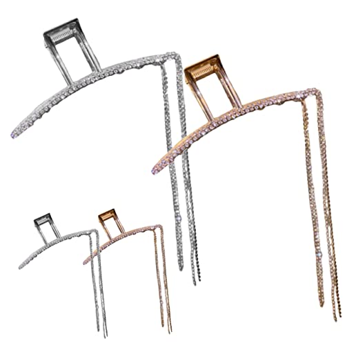 Baluue 4stücke -haarspangen Mit Ketten-tassel Für Und Mädchen Haarklammern Für Dünnes Und Dickes Haar Für Alltag Und Besondere Anlässe von Baluue