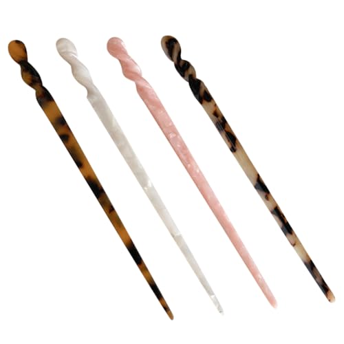 Baluue 4stücke Haarstäbchen Für Frauen Chinesische Haarstäbe Vintage Look Haarnadeln Haargabeln Haaraccessoires Dekorative Haarstäbe Für Langes Haar von Baluue