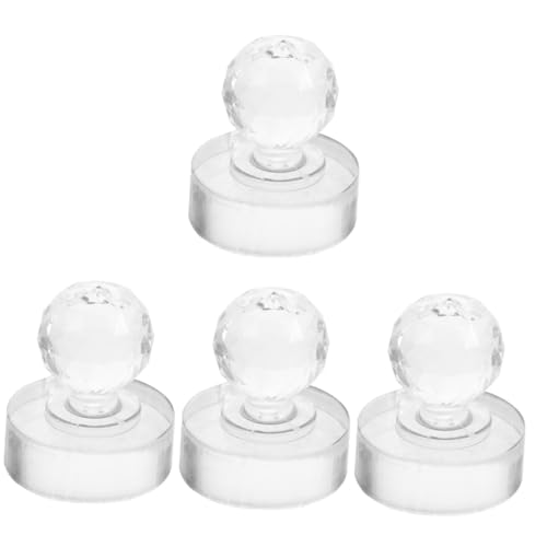 Baluue 4 Stück Lidschattenplatte Lidschatten-Presse Verpackungswerkzeug für Lidschatten Plattenwerkzeug erröten Pulver kosmetischer Stampfer Stempel restaurieren Acryl Transparent von Baluue