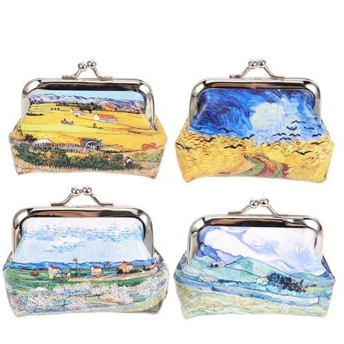 Baluue 4stücke Federmäppchen Schmal Kosmetiktasche Münzbeutel Kosmetiktasche Kosmetik Handytasche Kosmetik Münztasche Kartenetui Kleine Münzbeutel Für Schreibwaren von Baluue