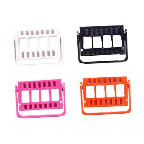 Baluue 4 Stück Nail Drill Bits Aufbewahrungsbox mit Löchern Langlebiger Organizer für Nagelfräser Bits Praktischer Nail Art Ständer Geeignet für Nagelstudio und Heimgebrauch von Baluue