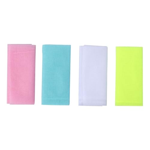 Baluue 4stücke Rückenschrubber Mit Langen Streifen Badewaschwerkzeug Netz Peeling-handtuch Für Dusch-peeling Schnell Trocknend Hautfreundlich Geeignet Für Waschen Seife Und Schaumbad von Baluue