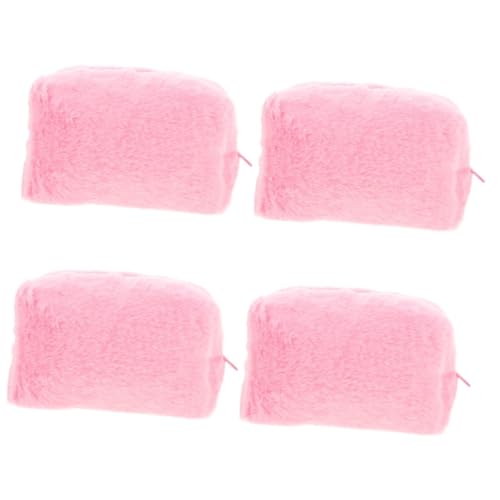 Baluue 4stücke Portable Plüsch Kosmetiktasche Für Damen Und Für Und Camping Mit Elegantem Design Und Praktischem Für Make-up Und Toilettenartikel von Baluue