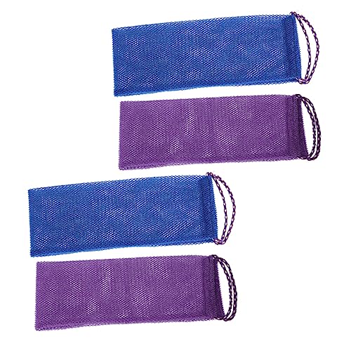 Baluue 4stücke Badetuch Langes Schrubbtuch Peelingtuch Langes Peelingtuch Reichhaltiges Schaumtuch Für Rückenreinigung Praktische Handtücher Kompakt Und Tragbar Für Camping Und von Baluue