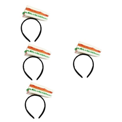 Baluue 4stücke Sandwich Kopfband Für Partys Lustiges Und Haarschmuck-accessoire Für Halloween Und Cosplay Leicht Komfortabel Und Rutschfest von Baluue