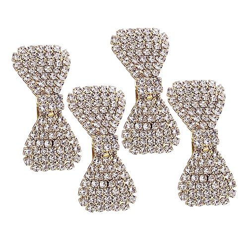 Baluue 4stücke Rhinestone Haarspangen Mit Schleifen Hochzeits Und Brautaccessoires Für Damen Haarclips Mit Strass Für Geburtstag Weihnachten Und Besondere Anlässe von Baluue