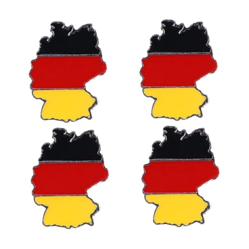 Baluue 4 Stück Teiliges Flaggen broschen Modischem Legierungsmetall Eleganter Schmuck für Kleid Jacke Mantel Vielseitige Anstecknadeln für Damen und Mädchen Dekorative Kleidungspins von Baluue