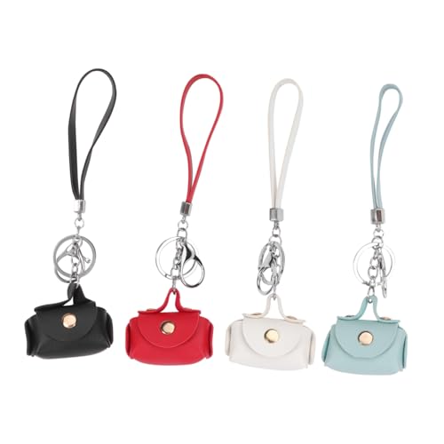 Baluue 4 Stück Teiliges Mini Portemonnaie aus Hochwertigem PU Material Kleine Geldbörse mit Münzfach und Schlüsselhalter Stilvoll und Kompakt für Damen für Reisen Party und Alltag von Baluue