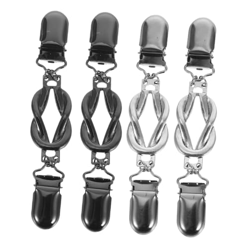 Baluue 4 Stück Teiliges Vintage Cardigan Clips Retro Kragen Pins für Damen Vielseitige Schal Umhangverschlüsse Stilvolle Strickjacken Clips aus Langlebigem Material Klassischer Stil von Baluue