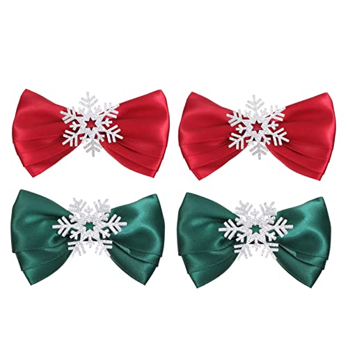 Baluue 4 Stück Weihnachtliche Haarschleifen Teiliges Schneeflocken Schleifen Haarspangen Rot Grün Handgefertigter Haarschmuck für Mädchen Langlebig und Umweltfreundlich Baluue 4 Stück Weihnachtliche Haarschleifen Teiliges Schneeflocken Schleifen Haarspangen Rot Grün Handgefertigter Haarschmuck für Mädchen Langlebig und Umweltfreundlich von Baluue