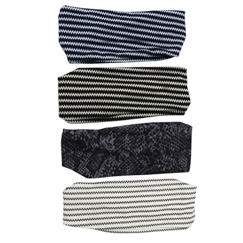 Baluue 4stücke Elastisches Sport Stirnband Mit Breitem Kopf Wrap Für Yoga Und Fitness Mehrfarbiges Haarband Atmungsaktiver Haarschmuck Für Damen Wiederverwendbar Und Waschbar von Baluue