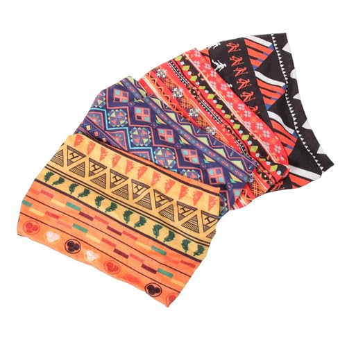 Baluue 4stücke Afrikanische Stirnbänder Für Damen Haarbands Mit Afrikanischem Druckmuster Elastische Stoffbänder Für Sport Und Alltag von Baluue