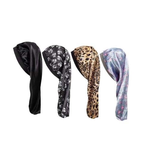 Baluue 4stücke Satin-schlafmütze Hochelastisch Für Frauen Haarschutz Hut Zum Schlafen Schlafmütze Damen-picknick Zubehör Haar Schutz Hut Für Frauen Baluue 4stücke Satin-schlafmütze Hochelastisch Für Frauen Haarschutz Hut Zum Schlafen Schlafmütze Damen-picknick Zubehör Haar Schutz Hut Für Frauen von Baluue