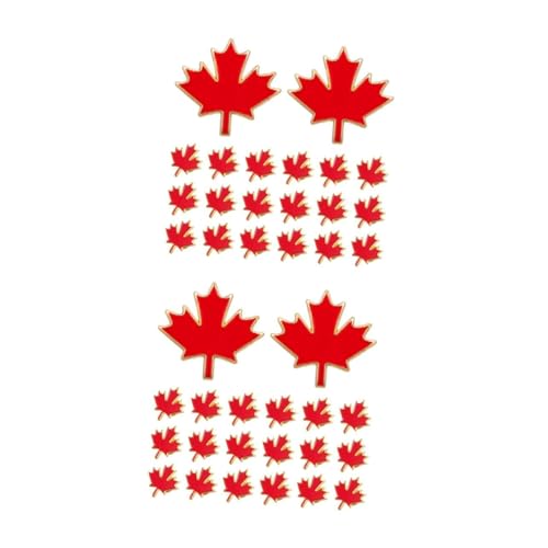 Baluue 40 Stck. Teiliges Maple Leaf Broschen aus Langlebigem Metall mit Eleganter Lackierung Modische Anstecknadeln für Kleidung und Accessoires Unisex Vielseitig Kombinierbar für Alltag von Baluue