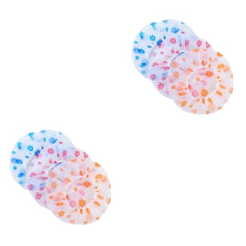 Baluue 40stücke Wasserdichte Duschhaube Für Damen Bedruckte Wiederverwendbare Badekappen Für Spa Salon Und Zuhause Schützen Haar Beim Duschen Und Kochen von Baluue