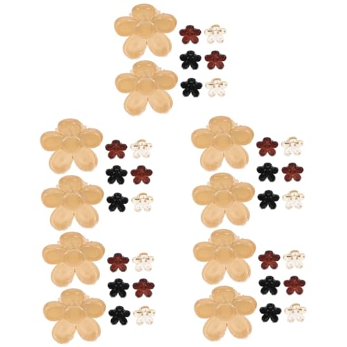 Baluue 40stücke Mini Blumen Haarklammern Kleine Haarclips Für Mädchen Und Rutschfeste Krallenclips Strass Für Verschiedene Frisuren Und Outfits von Baluue