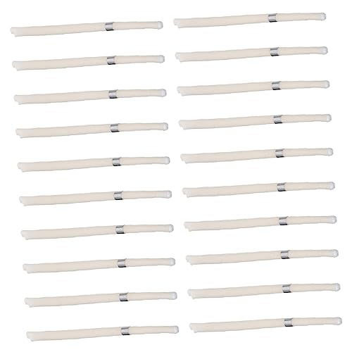 Baluue 40 Stk duftend Ohr-Aromatherapie-Sticks Kerzen aus natürlichem Wachs Wachsreiniger ohrenwachs earwax Ohrenreiniger Wachskerze Ohrreinigerkerzen Zinklegierung Weiß von Baluue
