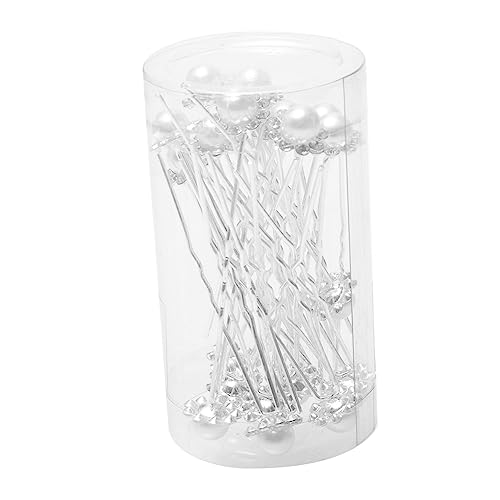 Baluue 40stücke Hochzeits-haarstäbchen Mit Perlen U-förmige Haarklammern Für Bräute Eleganter Haarschmuck Legierung Für Hochzeitsfrisuren Und Festliche Anlässe von Baluue