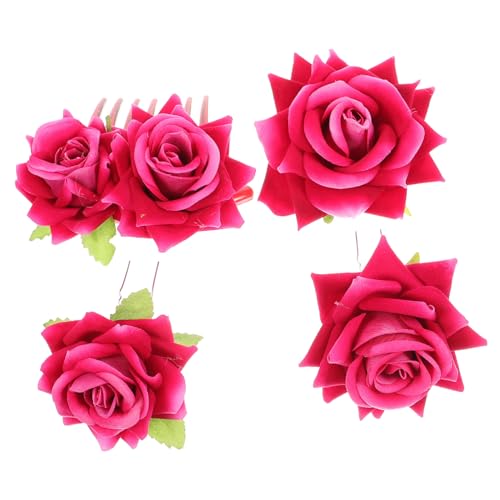Baluue 4stücke Rosenförmige Haarklammern Für Mädchen Multifunktionale Haarspangen Und Haarschmuck Für Und Mädchen Für Partys Und Besondere Anlässe von Baluue