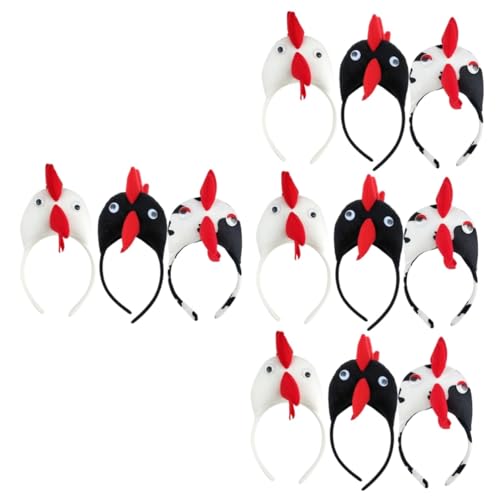 Baluue 12stücke Hühner-stirnbänder Für Kostümpartys Lustige Tierkopfbedeckungen Für Festivals Karneval Und Fotoshootings Hühnerdesign von Baluue