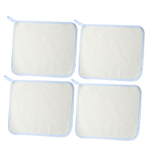 Baluue 4 Stück Doppelseitiges Peeling Waschtuch aus Nylon Schnell Trocknendes Badetuch für Körperpflege für Tägliche Anwendung bei Dusche von Baluue