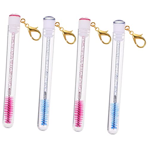 Baluue 4stücke Eyelash Brush Keychain Mit Mascara Röhren Tragbare Makeup-werkzeuge Für Frauen Für Präzise Anwendung Und Aufbewahrung Von Wimperntusche von Baluue