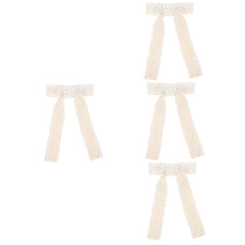 Baluue 4stücke Haarspange Mit Perlen Für Damen Handgefertigter Haarclip Im Modischen Design Für Hochsteckfrisuren Und Pferdeschwänze Perfektes Haaraccessoire Für Stilvolle Looks von Baluue