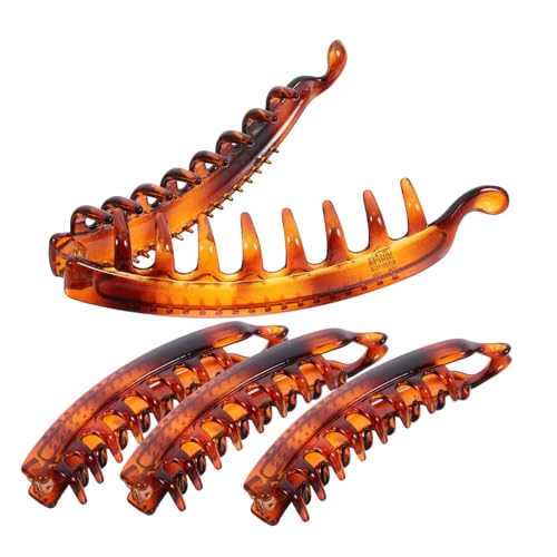 Baluue 4stücke Krallenklammer Große Klammer Bananen-krallenklammer Haarspange Mit Vertikaler Und Horizontaler Klemme Für Damen Haar-accessoire Baluue 4stücke Krallenklammer Große Klammer Bananen-krallenklammer Haarspange Mit Vertikaler Und Horizontaler Klemme Für Damen Haar-accessoire von Baluue