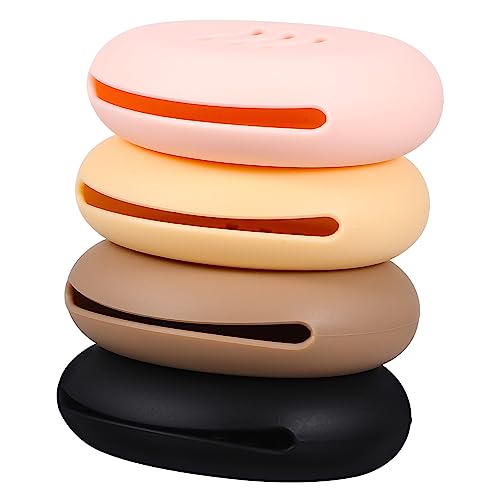 Baluue 4stücke Make-up Schwammhalter Silikon Kosmetik Schwamm Organizer Hülle Für Puderquasten Mit Belüftungsdesign Für Reisen Und Tägliche Nutzung von Baluue