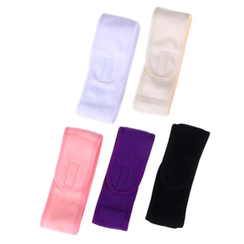 Baluue 5stücke Yoga Sport Haarband Damen Stirnbänder Für Sport Und Selbstklebende Kopfwickel in Beige von Baluue