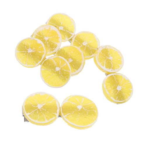 Baluue 5 Stück Zitronen Haarspangen Frucht Haarclips Für Mädchen Dekorative Haar Accessoires in Zitronenscheibenform Bequeme Anwendung Für Freizeit Und Themenveranstaltungen von Baluue