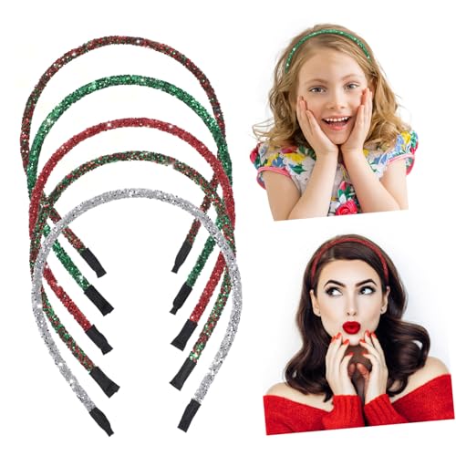 Baluue 5stücke Teiliges Weihnachts-haarband Mit Dekorative Haaraccessoires Für Festliche Kopfbedeckung Für Partys von Baluue