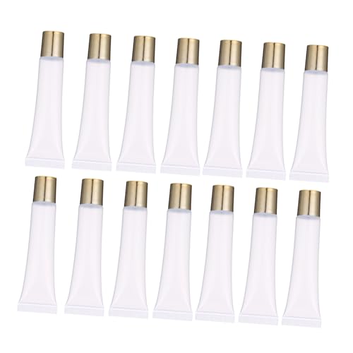 Baluue 50stücke Lip Balm Röhrchen Leere Lippenbalsam Behälter Nachfüllbare Tuben Für Kosmetik Transparent Mit Goldrand Für Lippenpflege Und Lippenstift-herstellung von Baluue