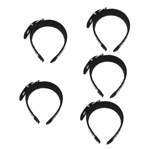 Baluue 5stücke Punk Handgefertigtes Pu Stirnband Mit Metallbeschlägen Für Mädchen Kopfdekoration Im Rockstil Für Gothic Und Dunkle Subkultur von Baluue