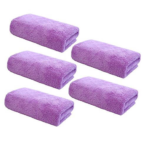 Baluue 5stücke Mikrofaser Gesichtshandtuch Waschlappen Für Make-up-entferner Saugfähig Und Tragbar Geeignet Für Reisen Und Zuhause Maschinenwaschbar von Baluue