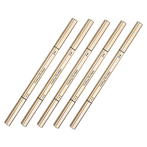 Baluue 5stücke Wasserdichte Augenbrauenstifte Mit Pinsel Für Natürliche Konturen Dauerhaft Und Transportabel Für Reisen Und Outdoor Als Make-up-tool Für Augenbrauen von Baluue