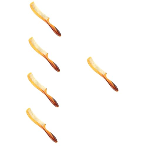 Baluue 5stücke Haarentwirrungs-kamm Für Männer Schmaler Kamm Mit Feinen Zähnen Für Zuhause Und Reisen Antistatisch Langer Griff Für Glattes Und Frizzfreies Haar von Baluue