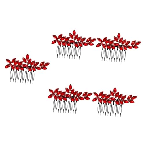 Baluue 5stücke Braut Haarkamm Mit Strasssteinen Eleganter Seitenkamm Für Hochzeiten Langlebigem Zinklegierungsmaterial Für Braut Und Brautjungfern Funkelndes Design Für Hochzeitslook von Baluue